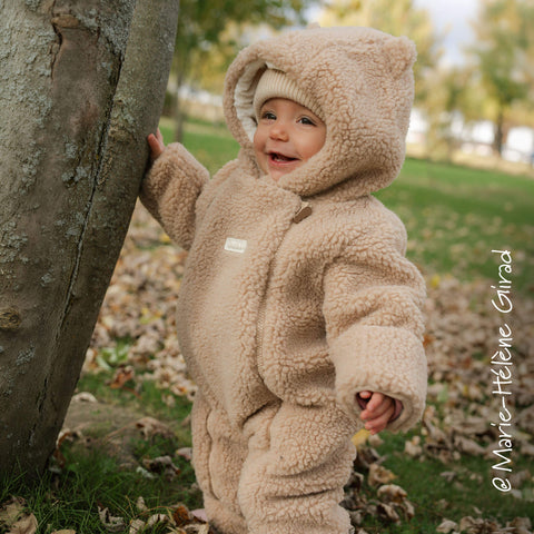 Sawyer Unisex Baby One-Piece Suit - Caramel