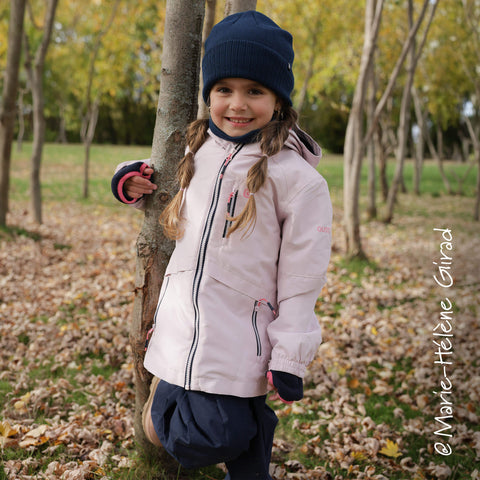 Manteau 3-en-1 fille Viola - Dusty Pink