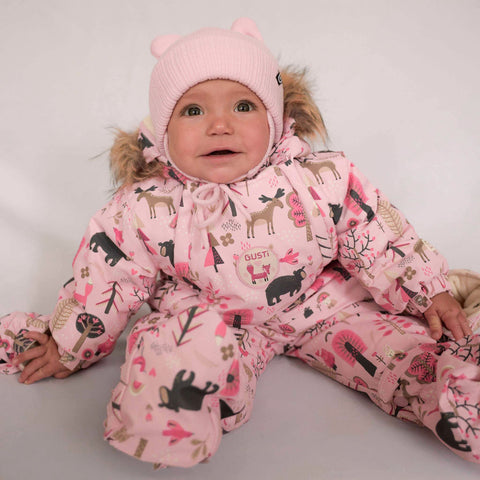 Combinaison une pièce bébé fille Bambi - Rose