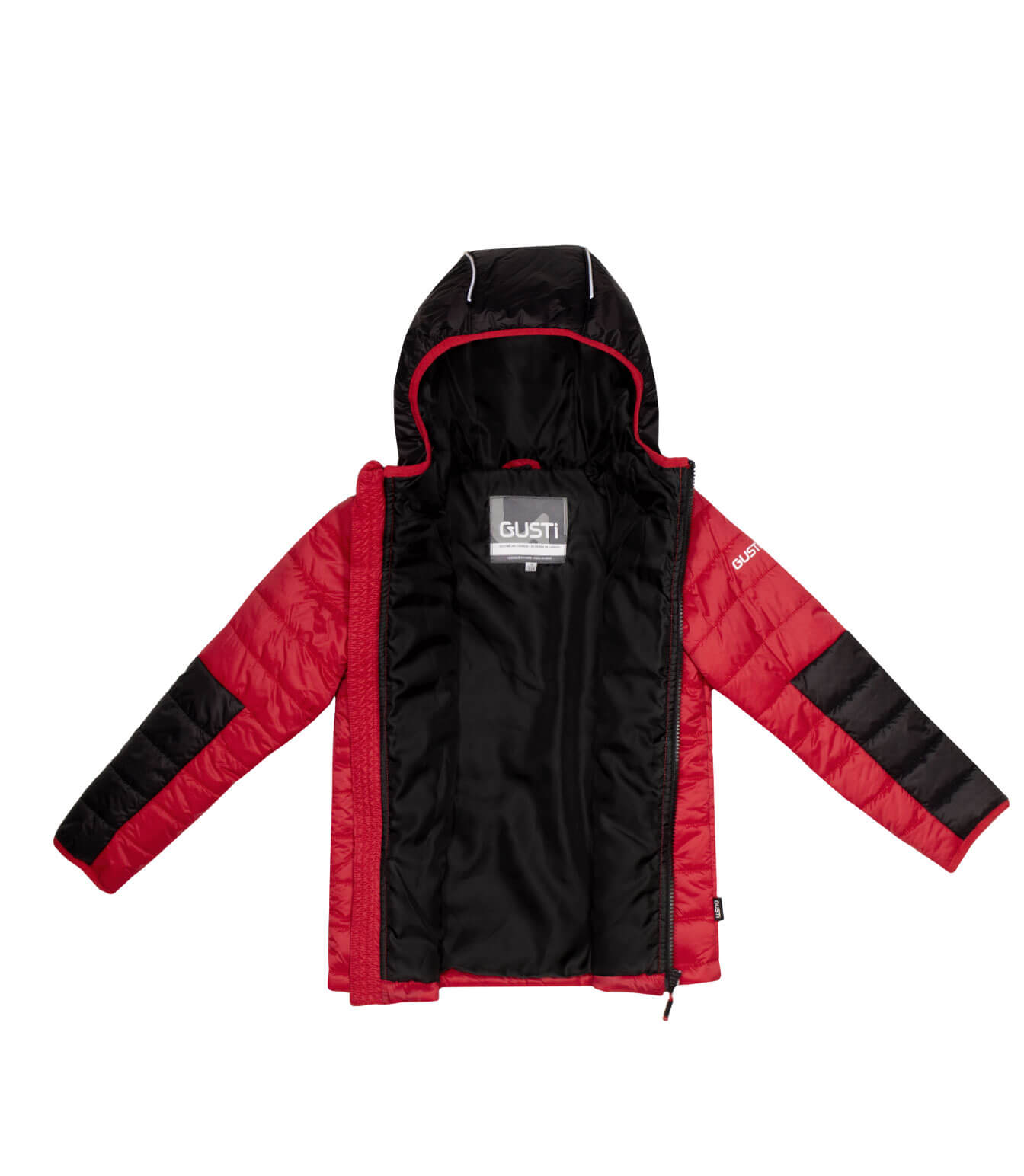 Quiz red padded jacket best sale