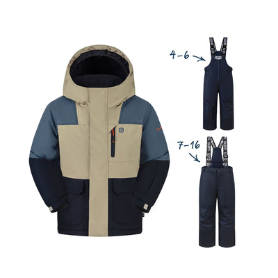Gage Boys Snowsuit - Greige