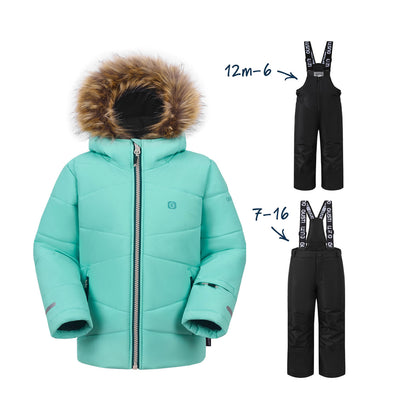 Izzy Girls Snowsuit - Aquacade