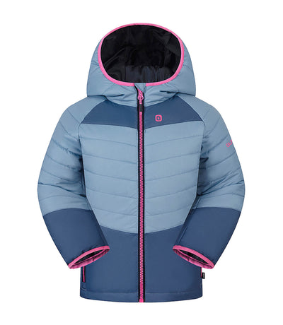 Veste légère matelassée fille Jiji - Pacific/Slate