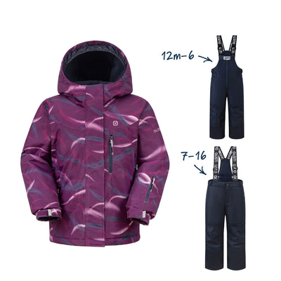 Jolie Girls Snowsuit - Plum
