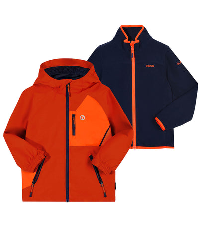 Manteau 3-en-1 garçon Luca - Clay/Flame