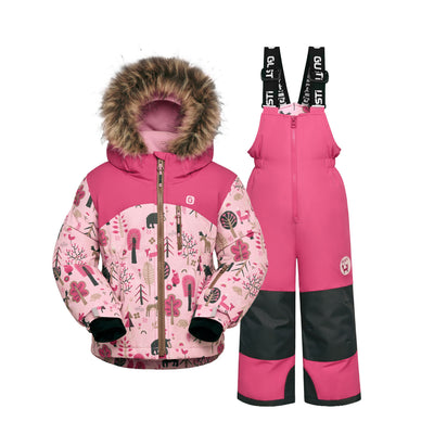 Mara Girls Metro Toddler Snowsuit - Rose