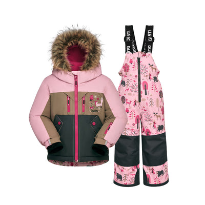 Melody Girls Metro Toddler Snowsuit - Rose