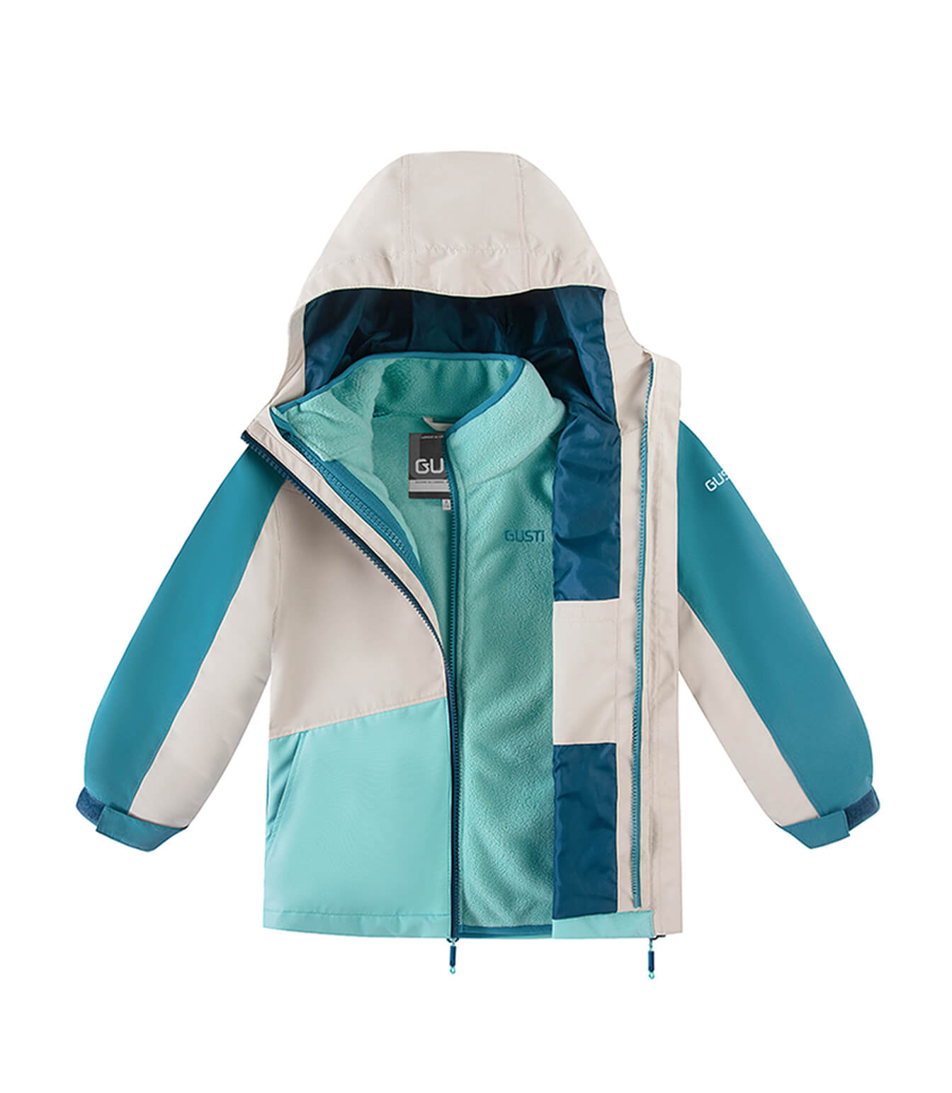 Oatmeal/Teal