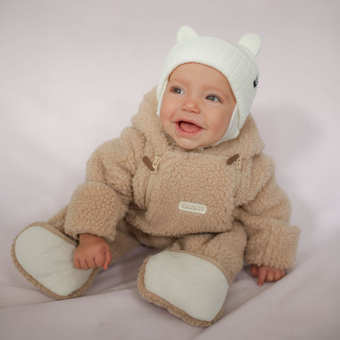 Sawyer Unisex Baby One-Piece Suit - Caramel